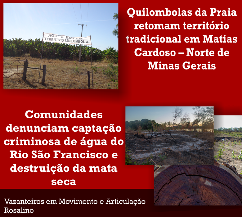Quilombolas e Vazanteiros retomam seu território tradicional em Matias Cardoso